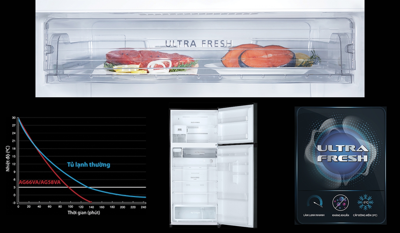 Tủ lạnh Toshiba Inverter 555 lít GR-AG58VA (XK) -