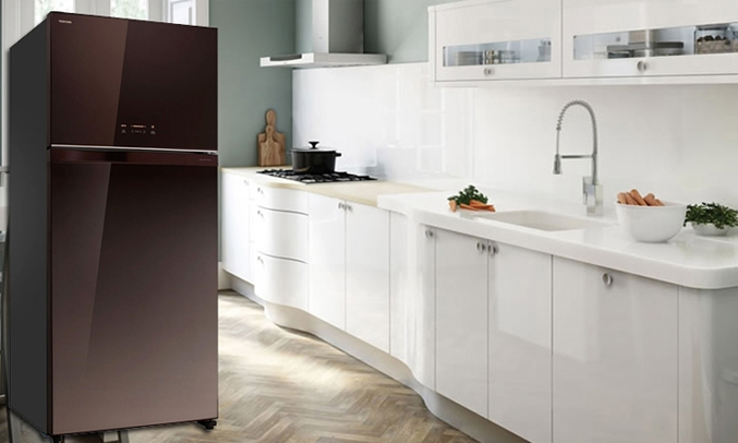 Tủ lạnh Toshiba GR-WG58VDAZ (PGB) màu nâu tinh tế