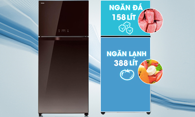 Tủ lạnh Toshiba GR-WG58VDAZ (PGB) dung tích lớn 