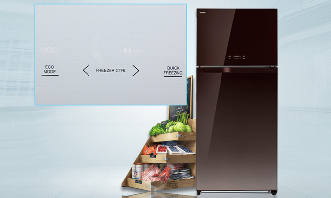 Tủ lạnh Toshiba GR-WG58VDAZ (PGB) điều khiển cảm ứng