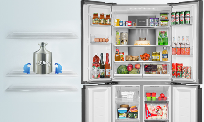 Tủ lạnh Aqua 505 lít AQR-IG595AM (GB) phân phối tại Nguyenkim