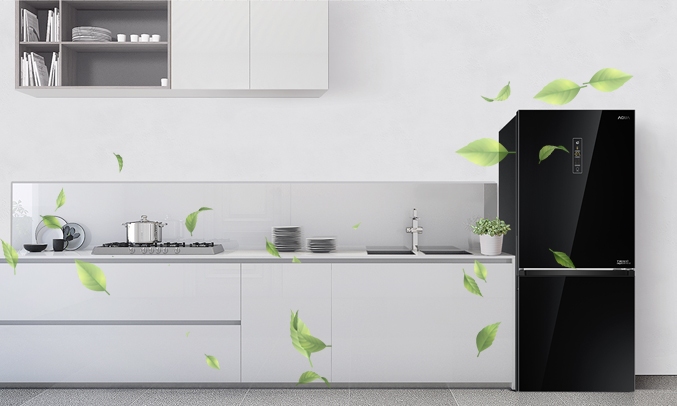 Tủ lạnh Aqua Inverter 317 lít AQR-IW338EB (BS) công nghệ inverter tiết kiệm điện