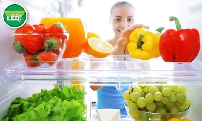 Tủ lạnh Aqua 110 lít AQR-125BN xám nhạt đèn LED chiếu sáng