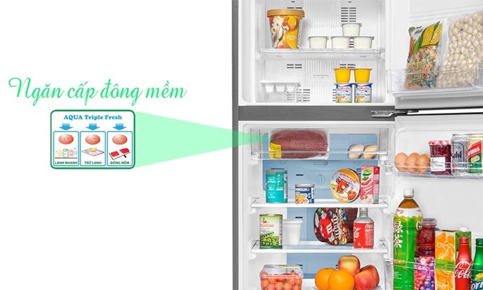  Tủ lạnh Aqua AQR-I226BN 204 lít ngăn cấp đông mềm