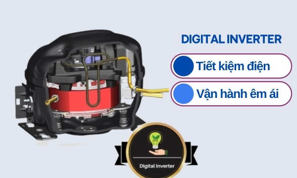 Tủ lạnh Samsung Inverter 236 lít RT22M4040DX/SV - Công nghệ Digital Inverter tiết kiệm điện