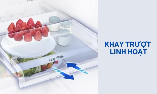 Tủ lạnh Samsung Inverter 236 lít RT22M4040DX/SV - Chế độ Power Cool làm lạnh nhanh