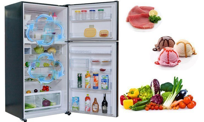 Tủ lạnh Toshiba GR-A28VU (UB) xanh đen bảo quản thực phẩm tươi ngon