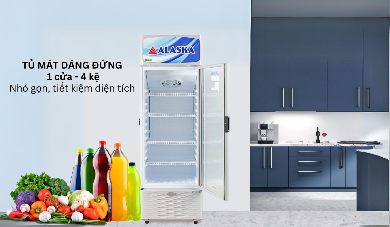 Tủ mát Alaska 300 lít LC-555H sang trọng, nhỏ gọn