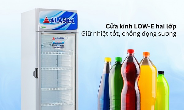 Tủ mát Alaska 300 lít LC-555H kính LOW-E giữ nhiệt