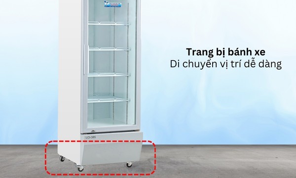 Tủ mát Alaska 385 lít LCI-385 Bánh xe di chuyển linh hoạt
