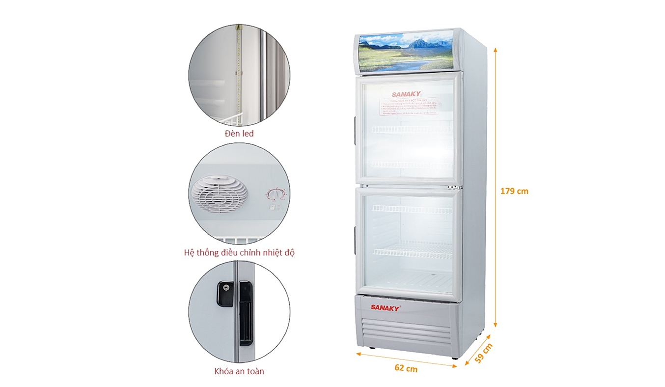 Tủ mát Sanaky VH-358W 290 lít