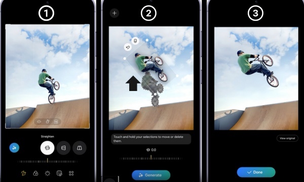 Điện thoại Samsung Galaxy S24 - Xoay ảnh, di chuyển vật thể trong ảnh