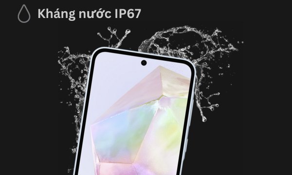 Điện thoại Samsung A35 5G kháng bụi, kháng nước