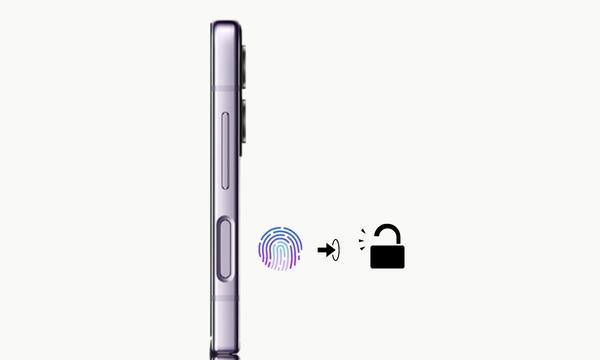 Điện thoại Samsung Galaxy Z Flip 4 cảm biến vân tay tích hợp nút nguồn