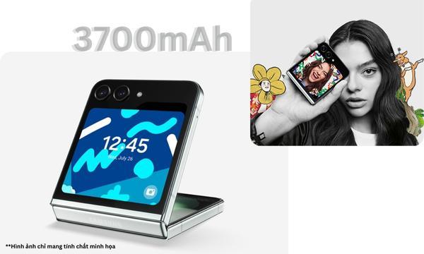 Điện thoại Samsung Galaxy Z Flip 5 5G - Dung lượng pin 3700mAh