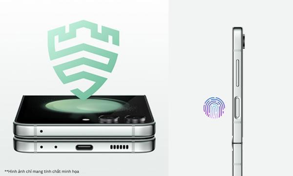 Điện thoại Samsung Galaxy Z Flip 5 5G - Cảm biến vân tay