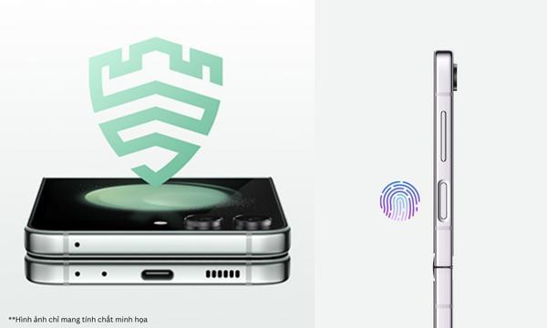 Điện thoại Samsung Galaxy Z Flip 5 5G - Cảm biến vân tay