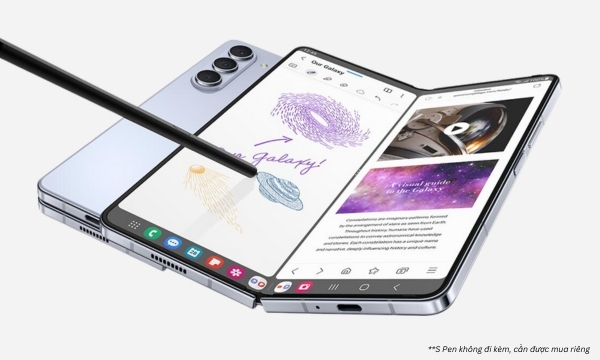 Điện thoại Samsung Galaxy Z Fold 5 5G - S Pen nhanh nhạy