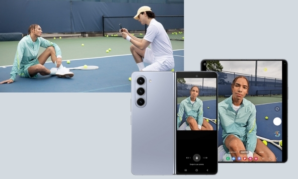 Điện thoại Samsung Galaxy Z Fold 5 5G - Chức năng Dual Preview