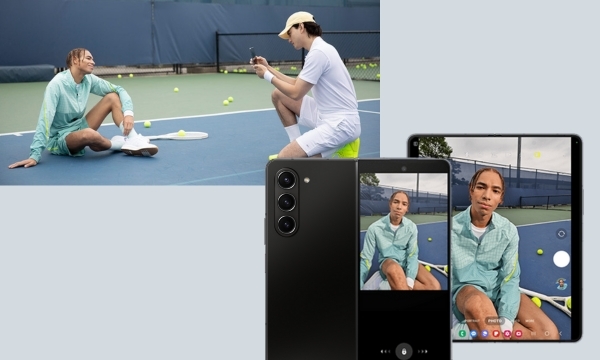 Điện thoại Samsung Galaxy Z Fold 5 5G - Chức năng Dual Preview