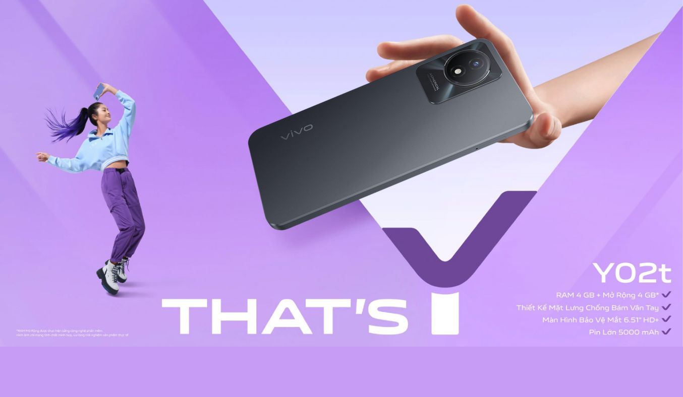 Điện thoại Vivo Y02T miễn nhiễm với trầy xước