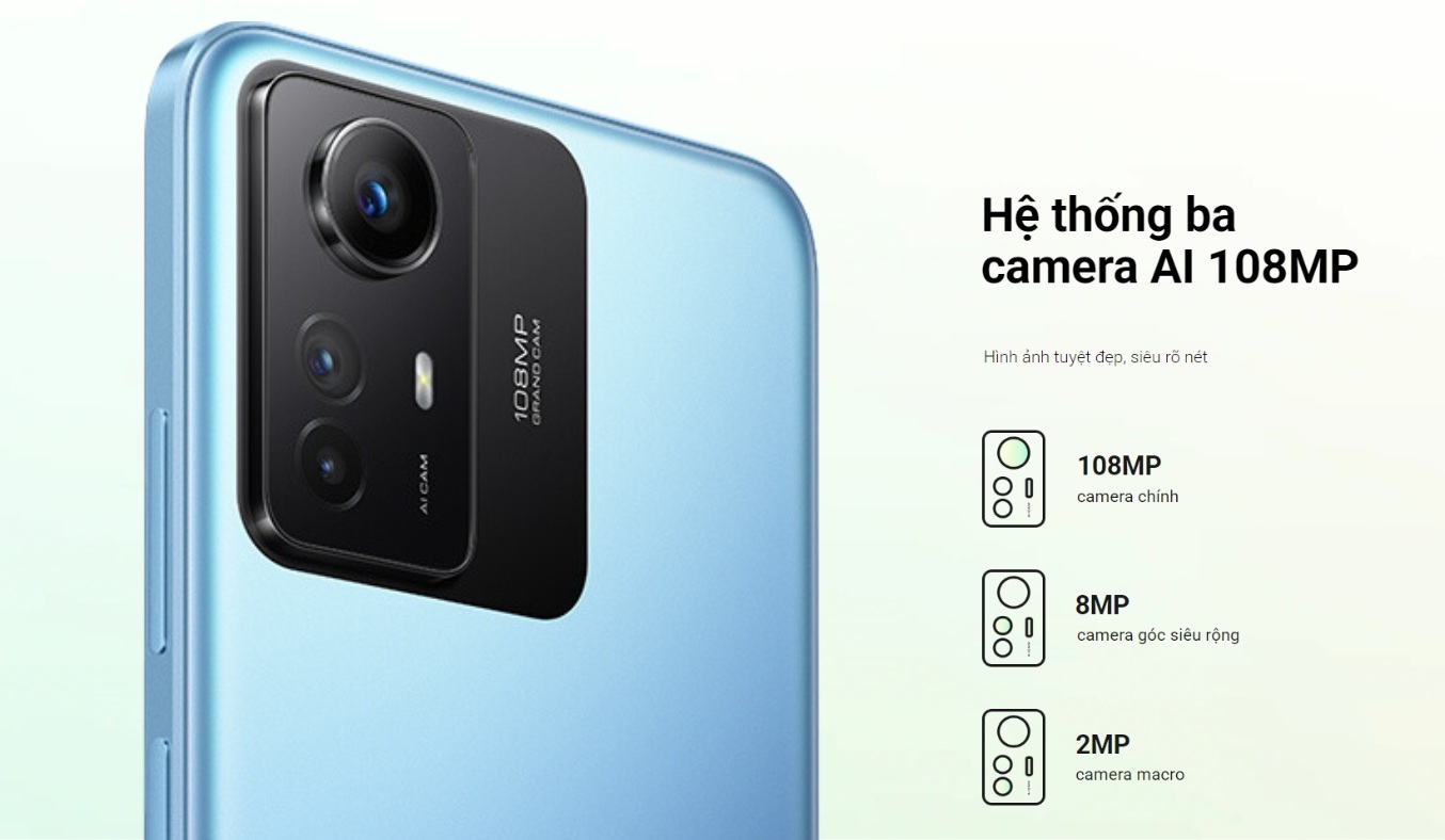  Điện thoại Xiaomi Redmi Note 12S - Camera chụp ảnh đẹp