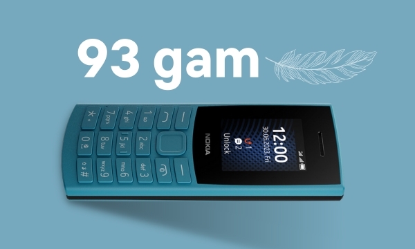 Điện thoại Nokia 105 4G Pro trọng lượng nhẹ