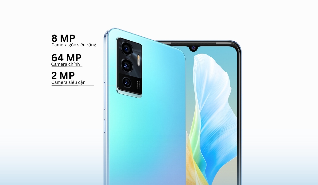 Điện thoại Vivo V23e - Camera sau chụp ảnh đẹp