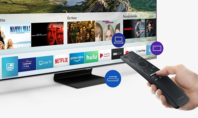 Tivi QLED Samsung 82 inch QA82Q90RAKXXV remote thông minh