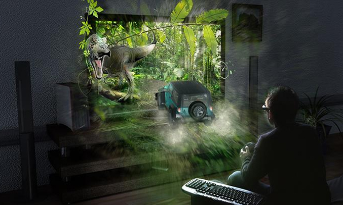 Tivi LED Samsung UA78JS9500KXXV xem phim 3D