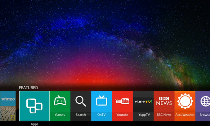 Tivi LED Samsung UA88JS9500KXXV hệ điều hành Tizen