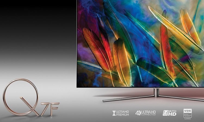 Tivi Led Samsung QA55Q7FAMKXXV 1 tỉ sắc màu ấn tượng