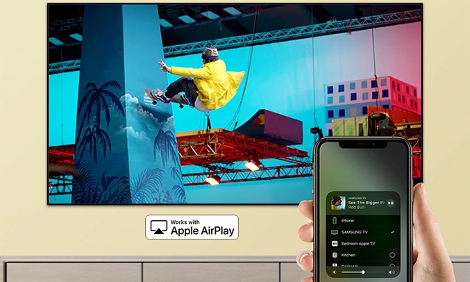 Tivi Samsung 65 inch UA65RU7100KXXV tích hợp Airplay 2