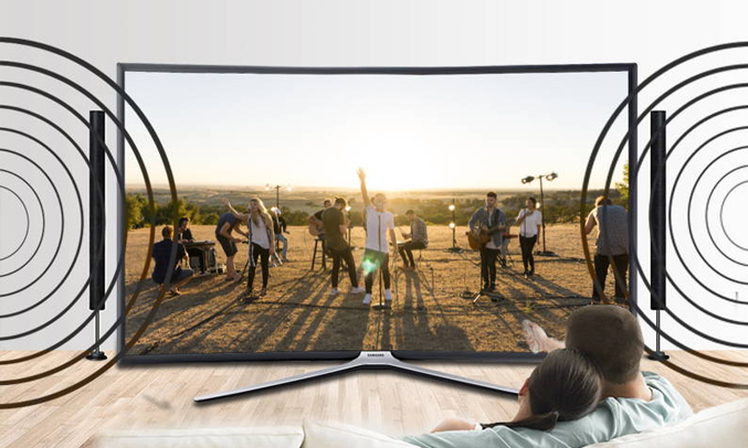 Tivi LED Samsung 49 inch UA49MU6300KXXV âm thanh mạnh mẽ