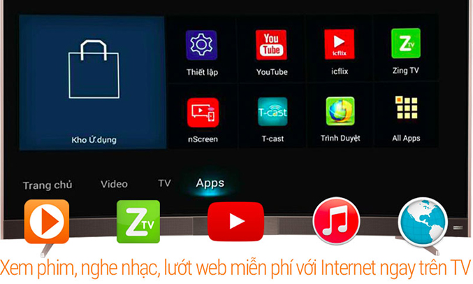 Tivi L55P3-CF TCL giải trí vô tận