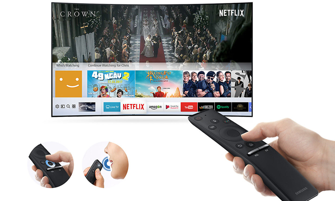 Tivi LED Samsung 49 inch UA49MU6300KXXV chỉ sử dụng 1 remote