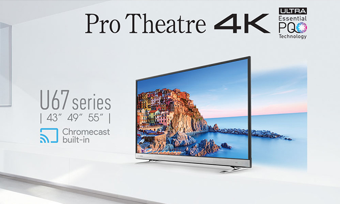 Smart tivi 4K 43inch Toshiba 43U6750VN sang trọng