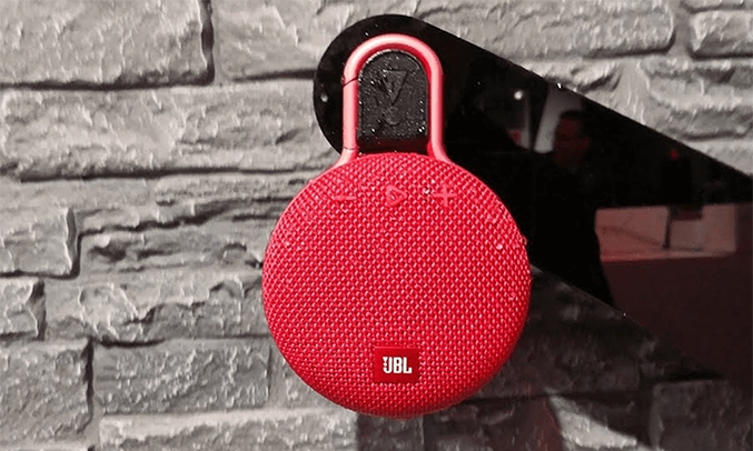Loa di động JBL Clip 3 đỏ kết nối Bluetooth