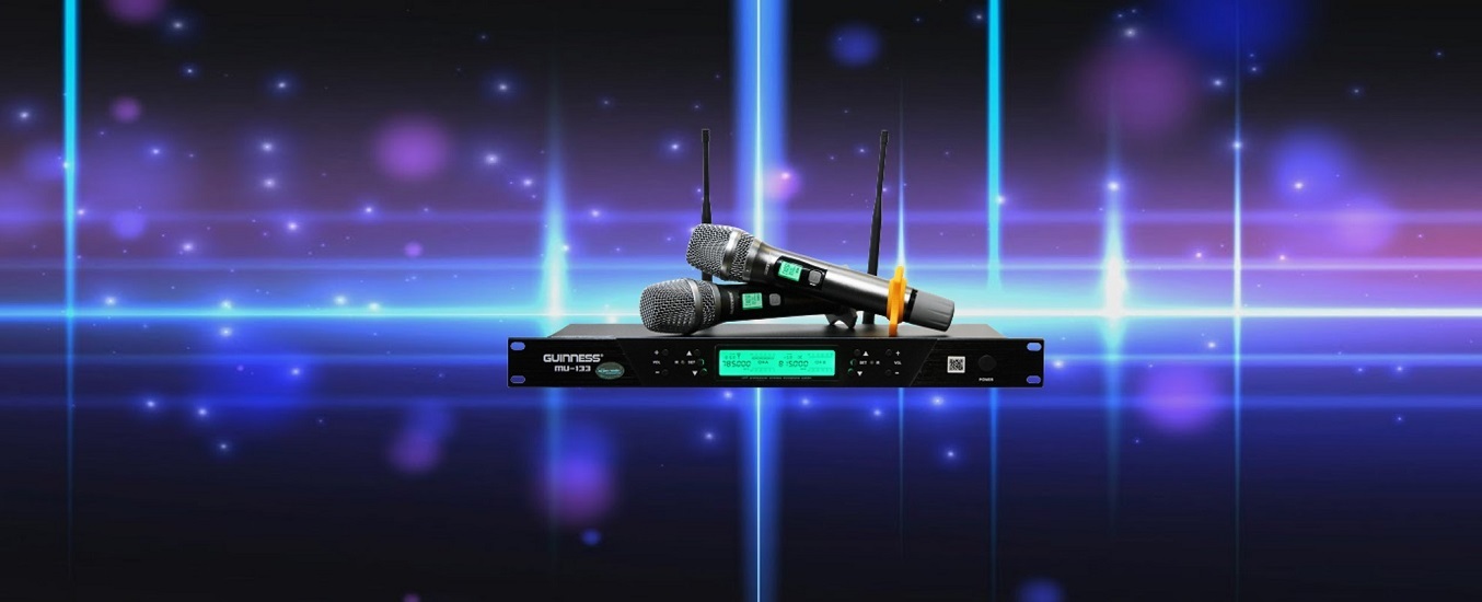 Micro không dây Guinness MU-133 - Phạm vi phát sóng tối đa 30-40m