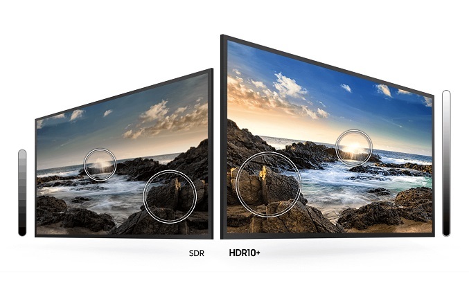 Tivi Samsung 70 inch được tích hợp công nghệ HDR10+