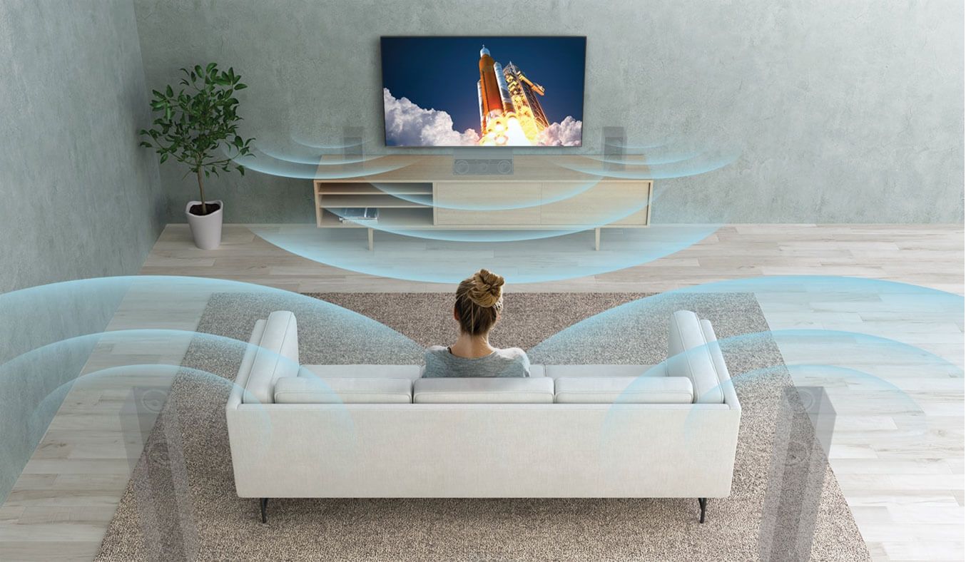 Android Tivi Sony 8K 85 inch KD-85Z8H hệ thống loa được lắp vào khung viền