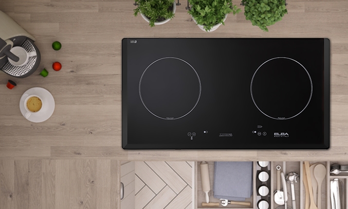 Bếp từ Elba Elio 71-002 I có 2 vùng nấu cảm ứng từ