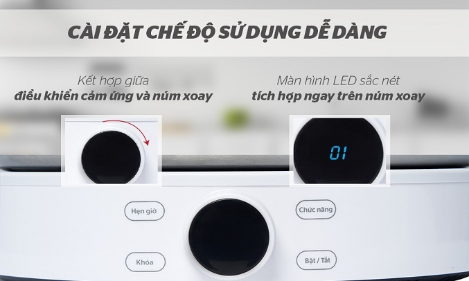 Bếp điện từ Sunhouse MAMA SHD6872 - Dễ sử dụng