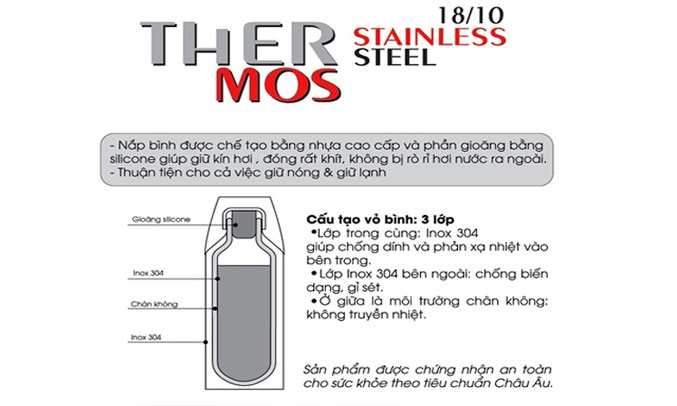 Bình lưỡng tính Elmich EL2972 giữ nhiệt tốt