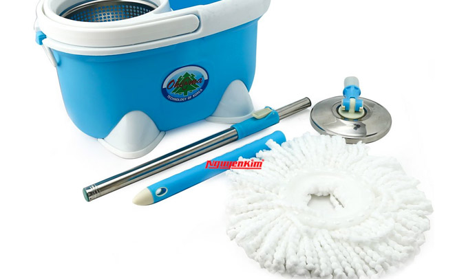 Bộ lau nhà đa năng 360 độ Ohi@ma HMM-08 hiện đại