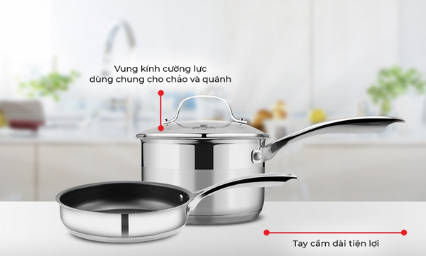 Bộ nồi Inox Baby Elmich 16cm EL-3795