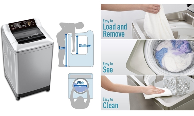 Máy giặt Panasonic NA-F90X1LRV 9 kg dễ sử dụng