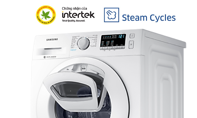 Máy giặt Samsung Inverter 10 kg WW10K44G0YW/SV - Diệt khuẩn 99.9% vi khuẩn
