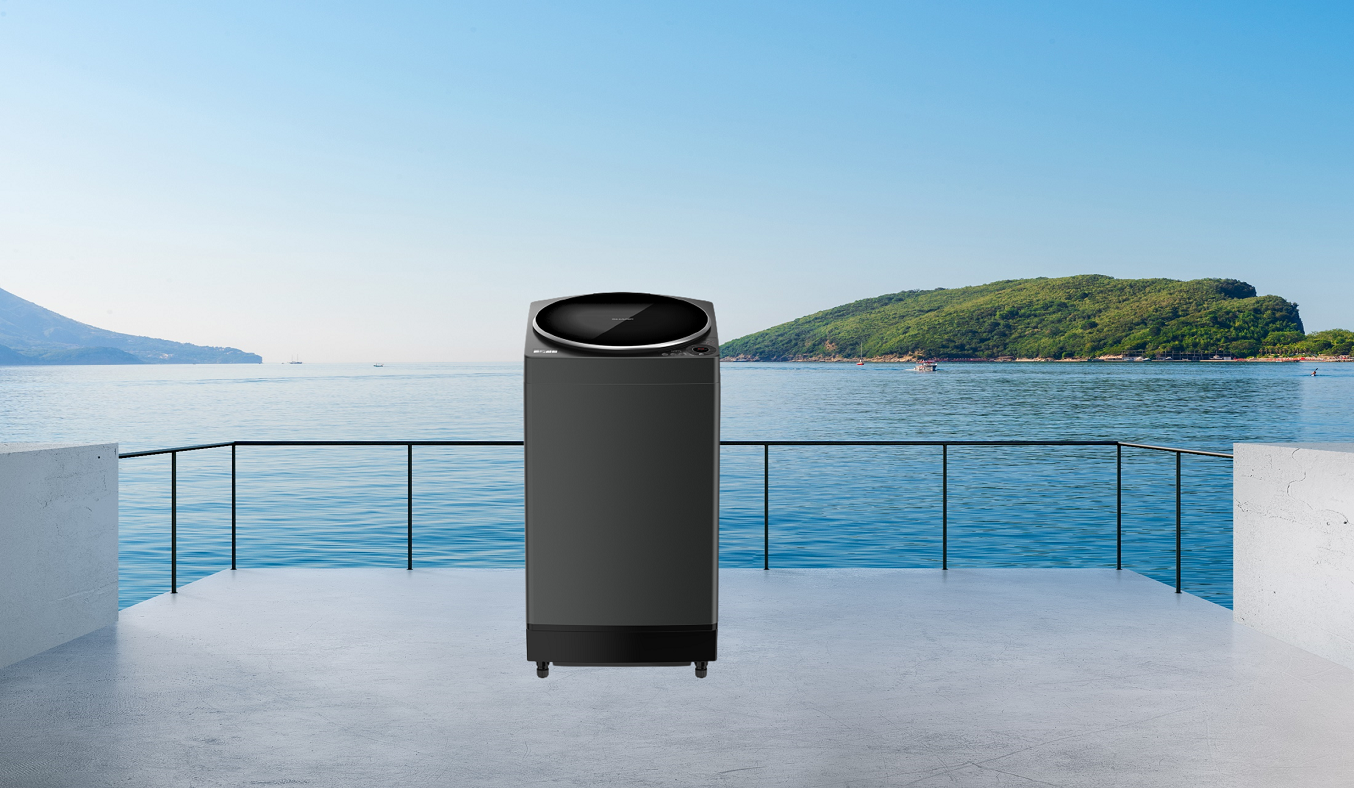 Máy giặt Sharp 10.2 kg ES-W102PV-H - Thiết kế sang trọng,