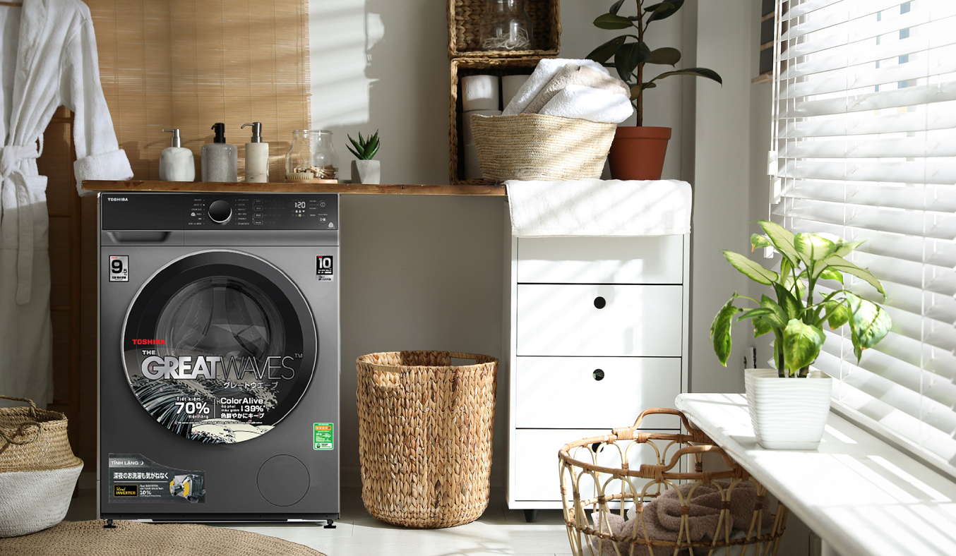 Máy giặt Toshiba Inverter 9.5 kg TW-BH105M4V (SK) - Thiết kế